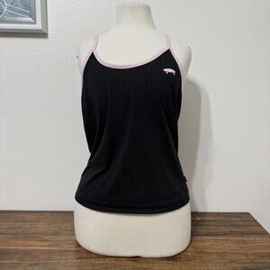 Vans Black and Pink Trim Tank Top Medium